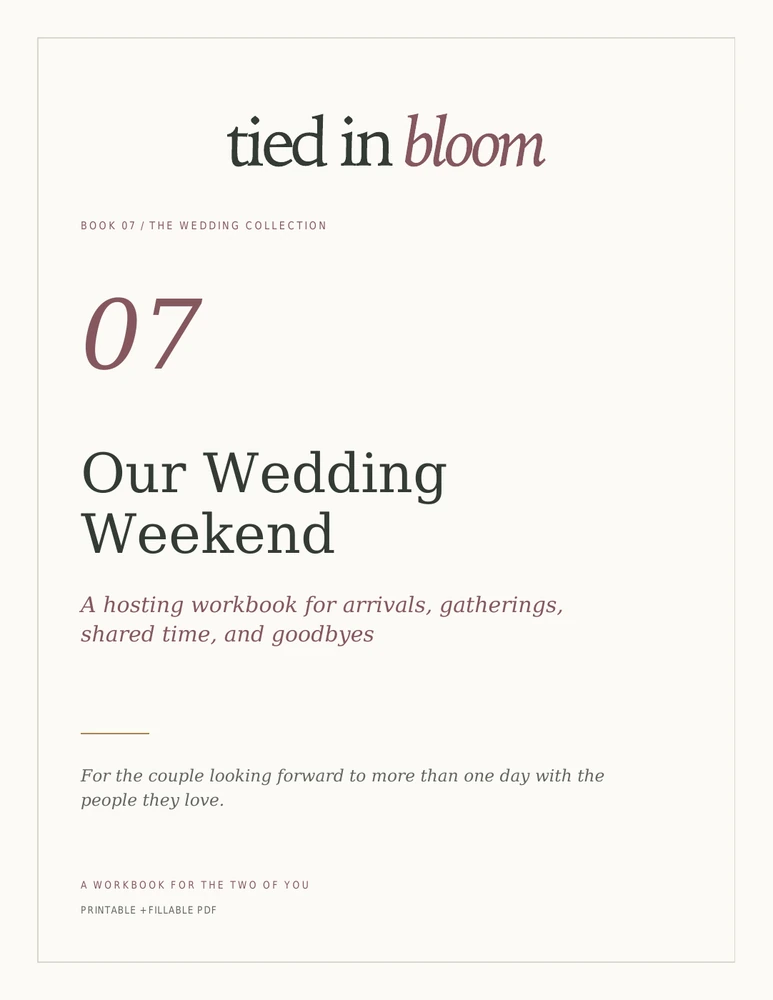 Cover of Our Wedding Weekend
