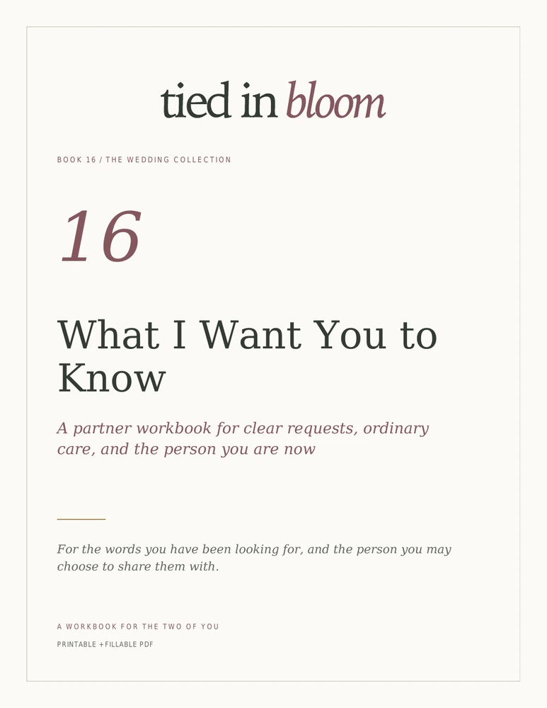 Cover of What I Want You to Know